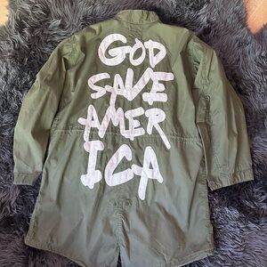R13 “God Save America” Coat